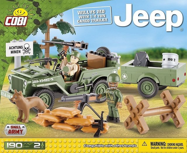 Jeep Willys MB with 1-4 Ton Cargo Trailer ( Cobi 24192 ) imagen b