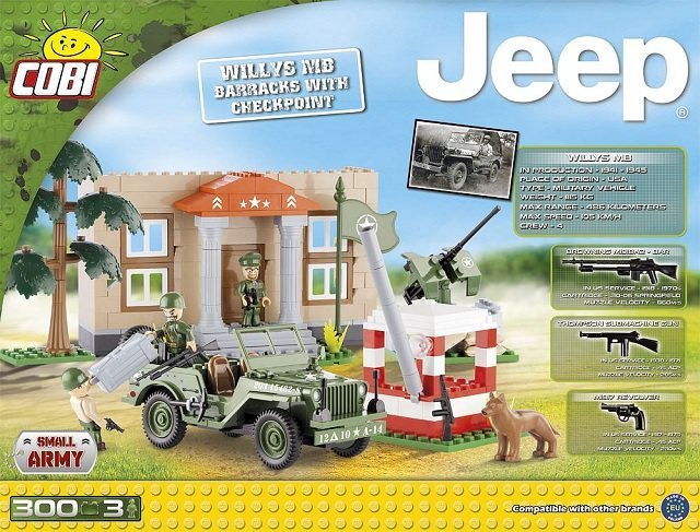 Jeep Willys MB Barracks with Checkpoint ( Cobi 24302 ) imagen a