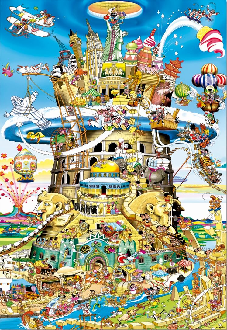 1500 La torre de Babel en cómic ( Educa 14120 ) imagen a