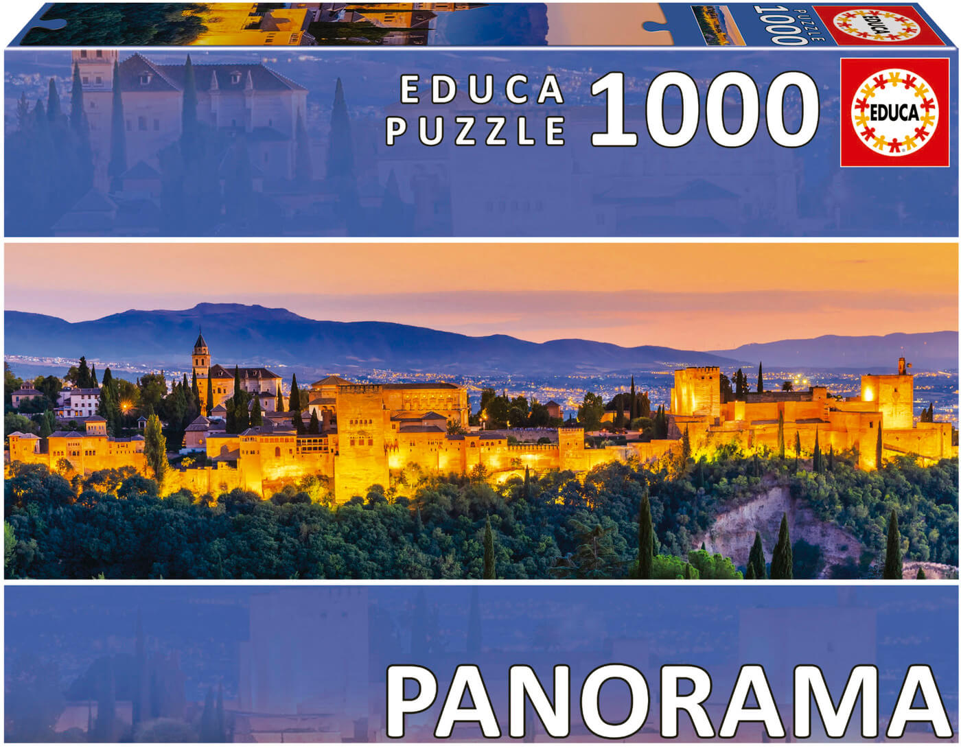 1000 Alhambra Granada Panorama ( Educa 19576 ) imagen b