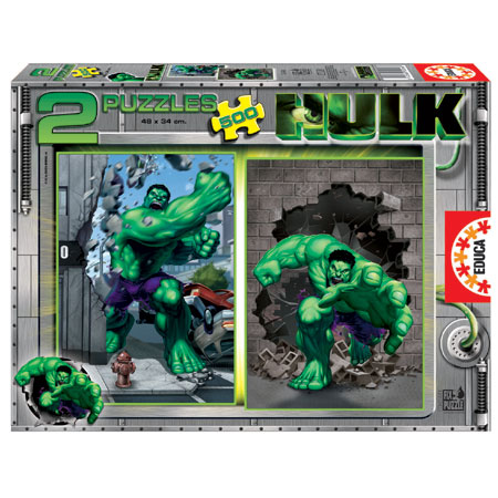 2x500 Puzzle de Hulk