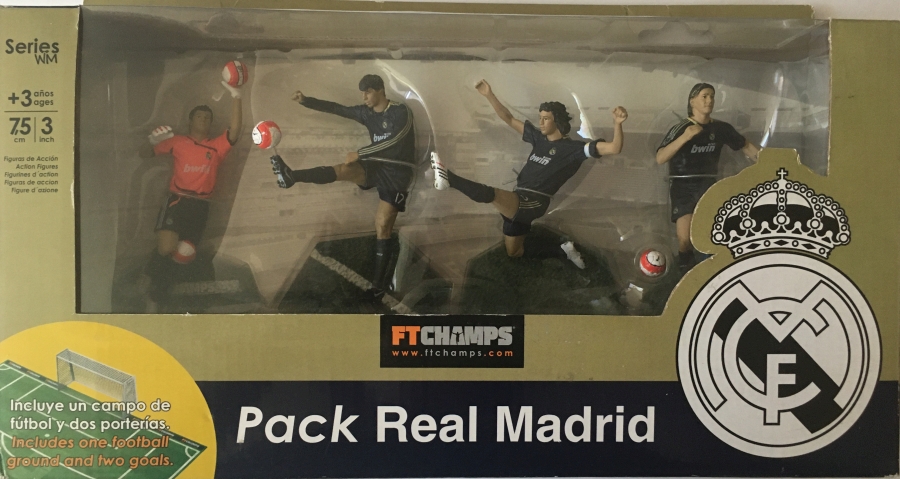 Pack Real Madrid. Uniforme champions. Nistelrooy, Raúl, Casillas y Salgado ( FTChamps 4446 ) imagen a