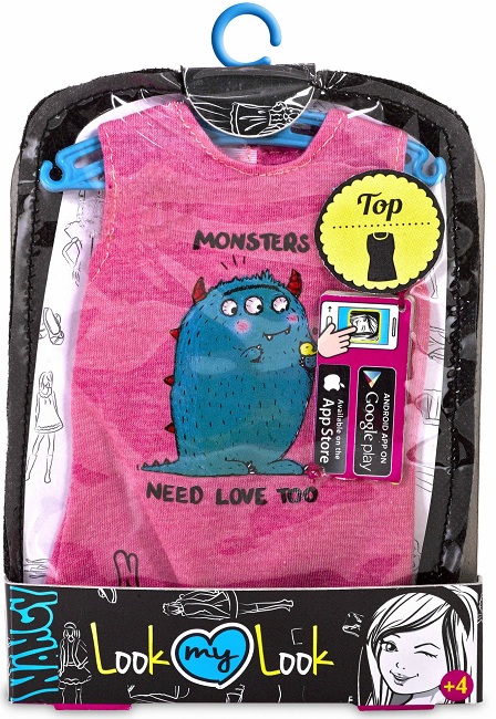 Top: camiseta Monster