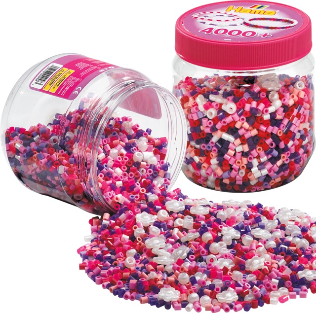 Bote 4.000 beads Pink Mix ( Hama 2058 ) imagen a