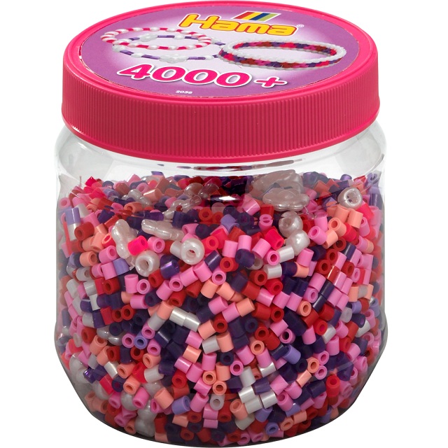 Bote 4.000 beads Pink Mix ( Hama 2058 ) imagen b