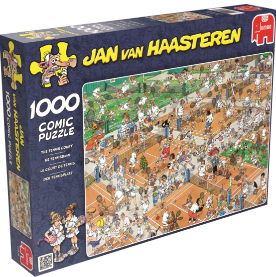 1000 Jan Van Haasteren - Partido de tenis ( Jumbo 17076 ) imagen b