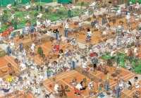 1000 Jan Van Haasteren - Partido de tenis