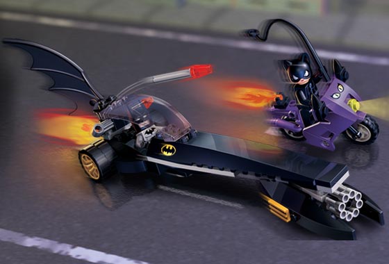The Batman Dragster Catwoman Pursuit ( Lego 7779 ) imagen a