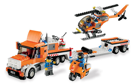 Gran Camión con Helicóptero ( Lego 7686 ) imagen a
