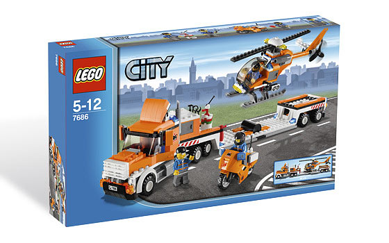 Gran Camión con Helicóptero ( Lego 7686 ) imagen f