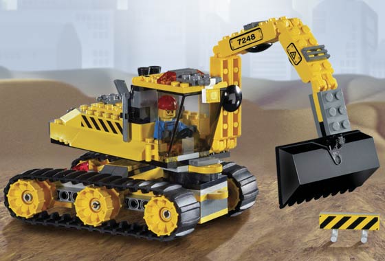 Excavadora de obra ( Lego 7248 ) imagen a
