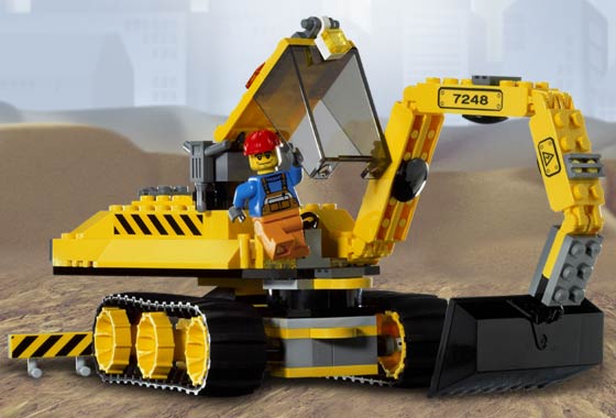 Excavadora de obra ( Lego 7248 ) imagen b