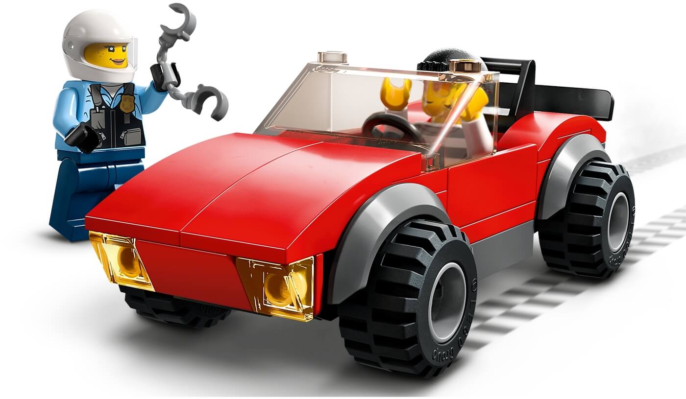 Moto Policia y Coche a la Fuga ( Lego 60392 ) imagen b