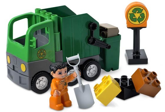 Camión de basura verde ( Lego 4659 ) imagen a
