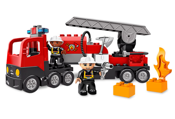 Gran Camión de Bomberos ( Lego 4977 ) imagen a