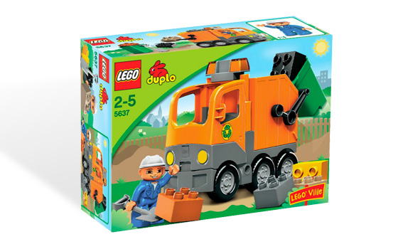 Camión de Basura naranja ( Lego 5637 ) imagen e