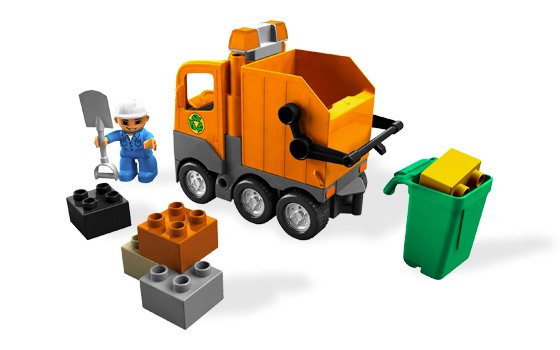 Camión de Basura naranja ( Lego 5637 ) imagen a