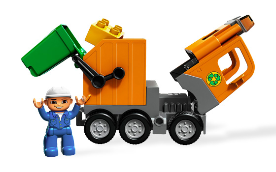 Camión de Basura naranja ( Lego 5637 ) imagen b