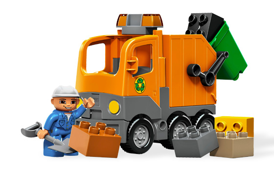 Camión de Basura naranja ( Lego 5637 ) imagen d