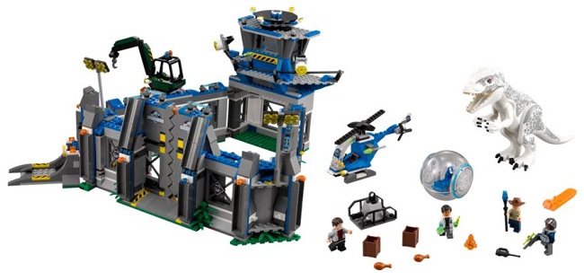 La fuga del Indominus Rex ( Lego 75919 ) imagen a