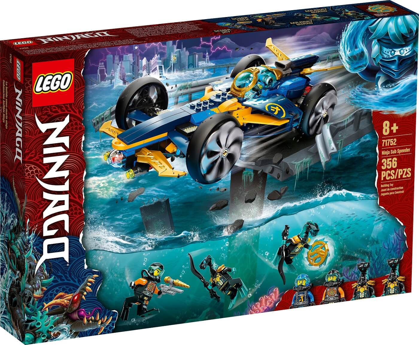 Submarino Anfibio Ninja ( Lego 71752 ) imagen j
