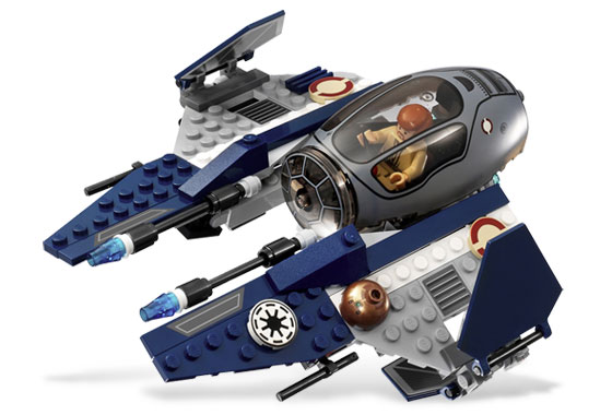 Episode III - Jedi Starfighter with Hyperdrive Booster Ring ( Lego 7661 ) imagen c