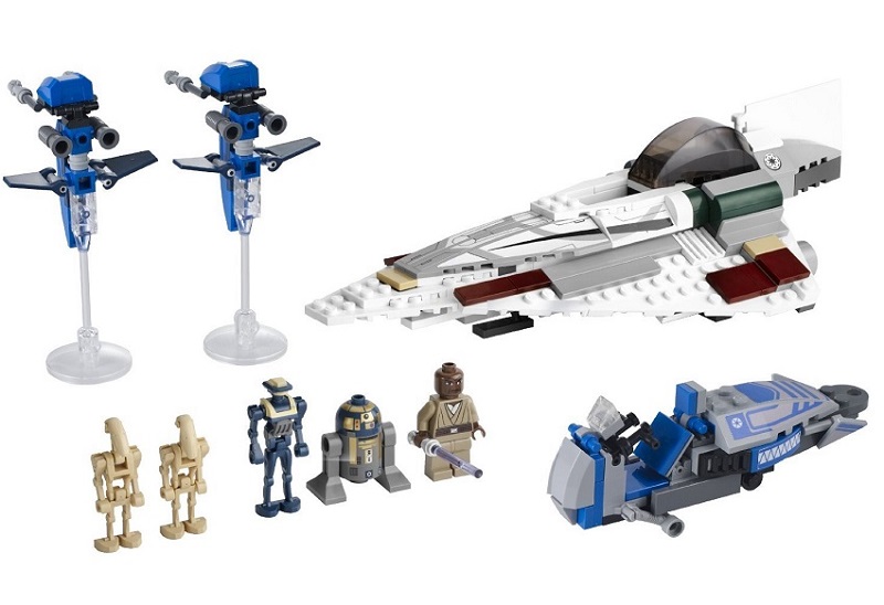 Mace Windu's Jedi Starfighter ( Lego 7868 ) imagen a