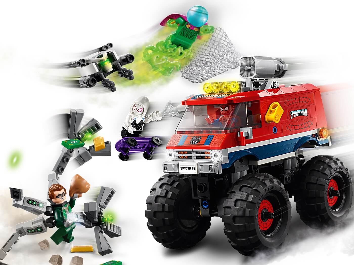 Monster Truck de SpiderMan vs Mysterio ( Lego 76174 ) imagen b