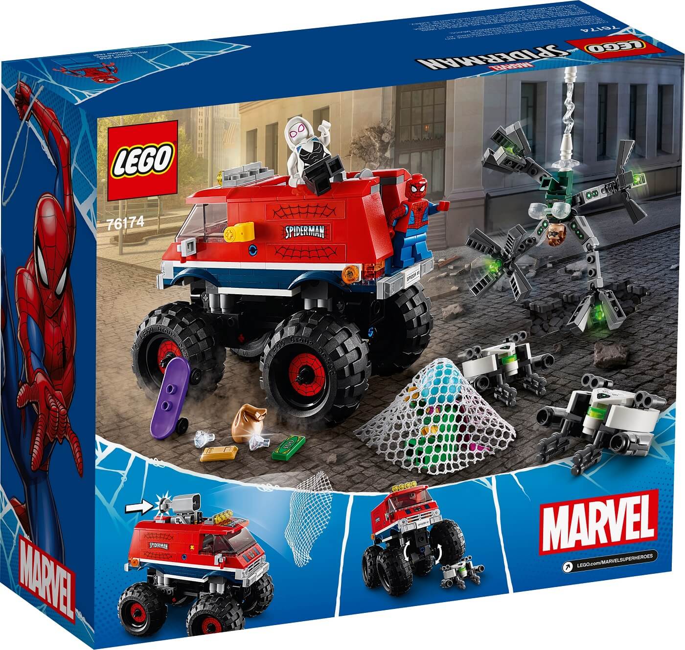 Monster Truck de SpiderMan vs Mysterio ( Lego 76174 ) imagen e