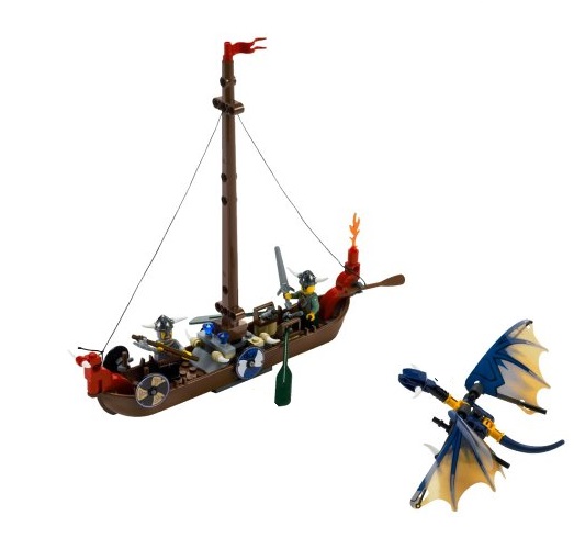 Barco Vikingo contra el Dragon Wyvern ( Lego 7016 ) imagen a