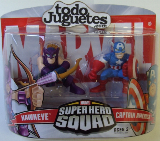 superHero Squad Hawkeye and Captain America
