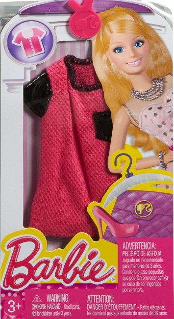 Complementos Polo rosa con detalles cuero negro ( Mattel CFX74 ) imagen b