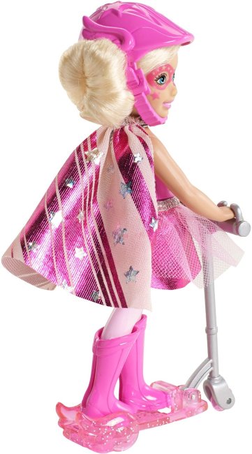 Chelsea vestido rosa en su patinete ( Mattel CDY69 ) imagen c