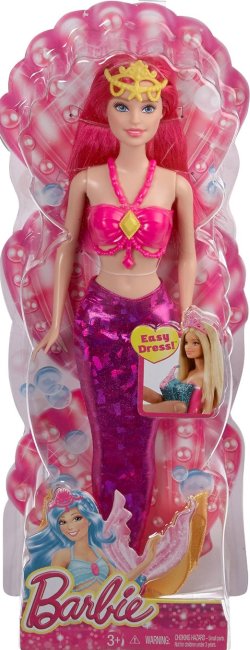 Barbie combi sirena rosa ( Mattel CFF29 ) imagen c