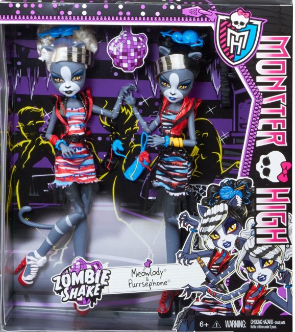 Zombi-Baile Mewlody y Purrsephone ( Mattel BJR16 ) imagen d