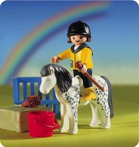 Niña con pony ( Playmobil 3119 ) imagen a