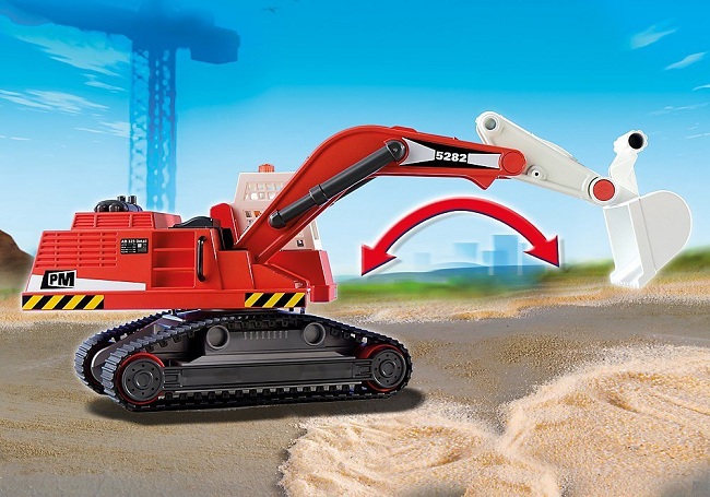 Excavadora y operario ( Playmobil 5282 ) imagen d