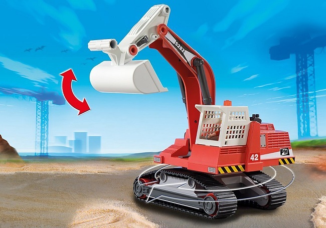 Excavadora y operario ( Playmobil 5282 ) imagen e