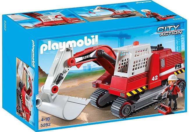 Excavadora y operario ( Playmobil 5282 ) imagen f