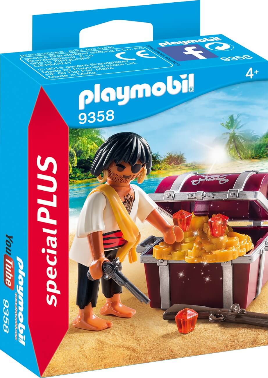 Pirata con Cofre del Tesoro ( Playmobil 9358 ) imagen b