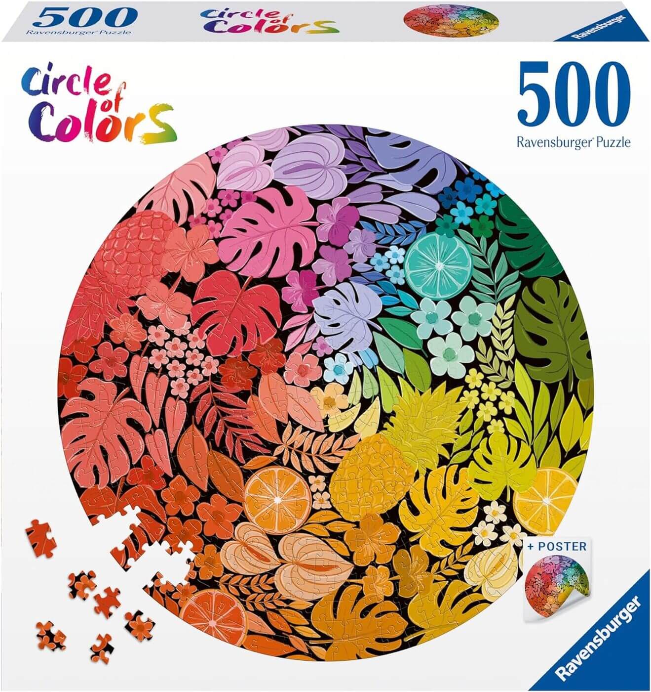 500 Tropical Circle of Colors Circular ( Ravensburger 12000821 ) imagen c