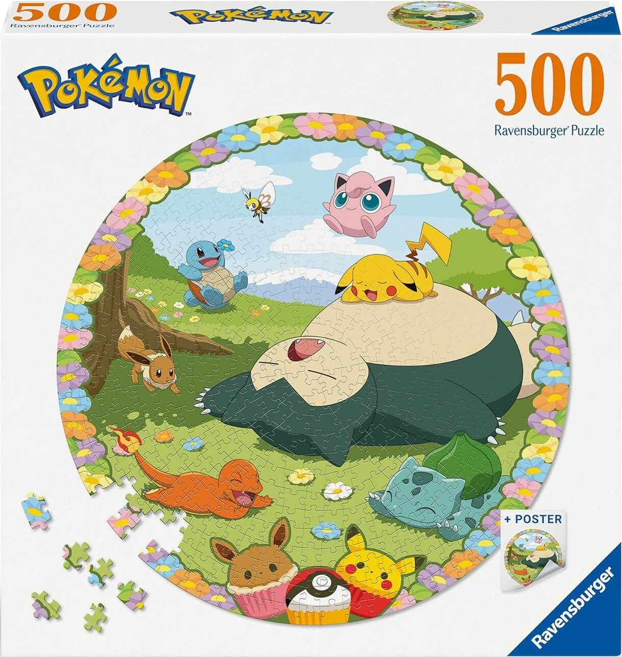 500 Pokemon Flor Circular ( Ravensburger 12001131 ) imagen c