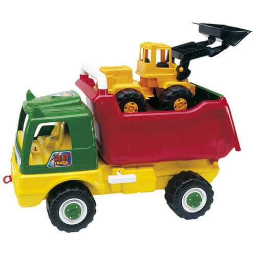 Camión Volquete Hard Truck con Excavadora