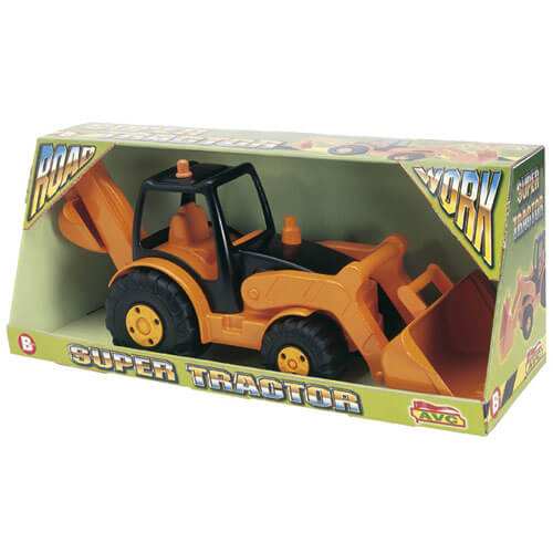 Super Tractor Road Work con pala y retroexcavadora