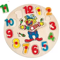 Puzzle reloj en madera
