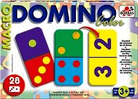 Diset 68968 – Domino Photo Animaux – Double Face – Jeu Évolutif Dès 3 Ans – 28 Pièces