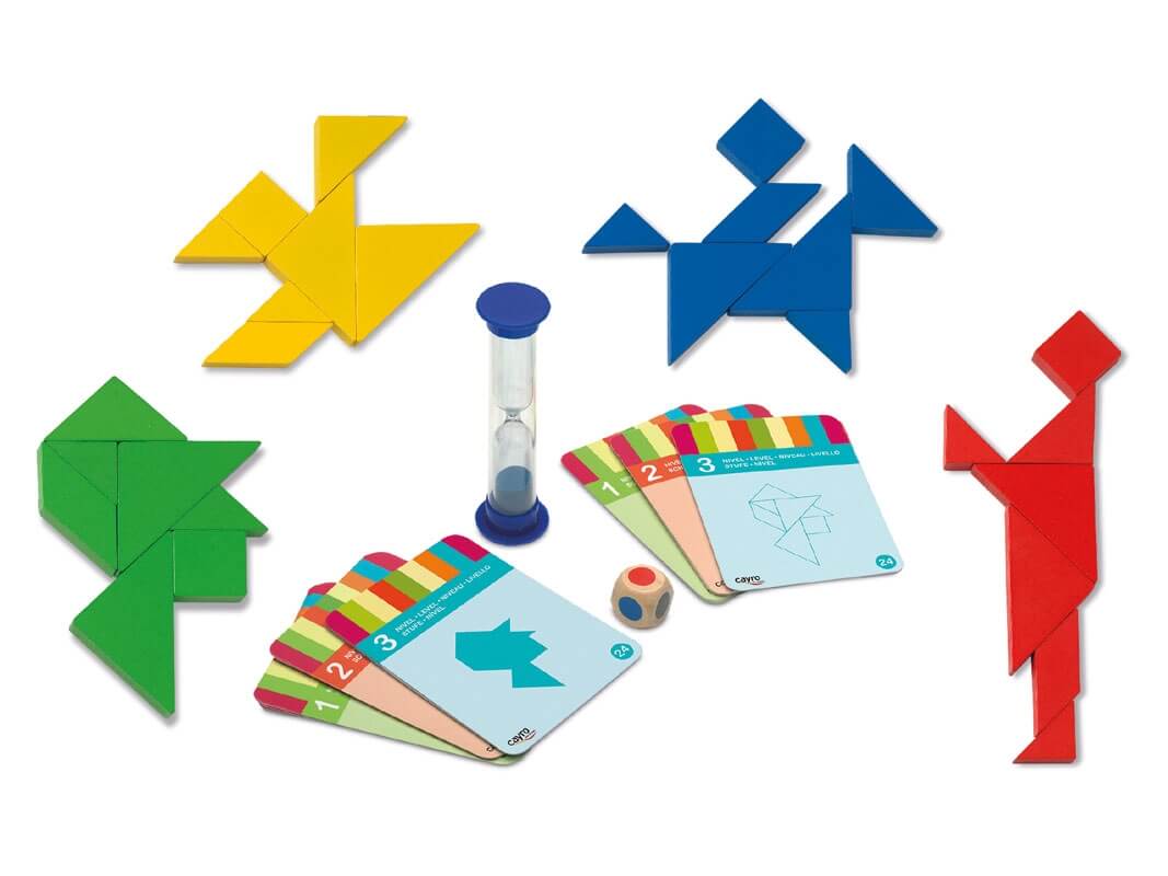 4 Tangrams Madera ( Cayro 851 ) imagen f