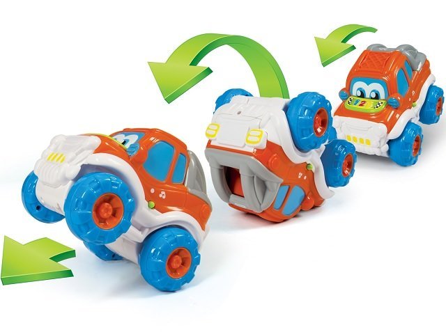 baby clementoni coche teledirigido y volteretas