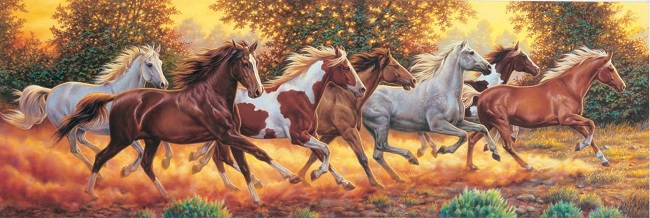 puzzle caballos