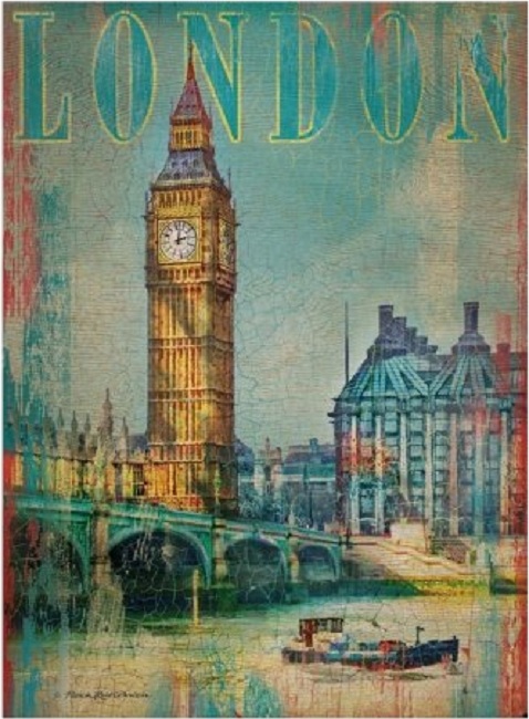 500 Londres EFECTO MADERA ( Clementoni 37035 ) imagen a